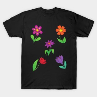 Hand Drawn Flower clipart T-Shirt